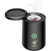 Portable Electric Incense Burner, Rotating flip USB Aroma Diffuser, Mini Arab bakhoor Muslim Incense Holder for Car and Home (Special Coal briquettes Charcoal Fragrance)