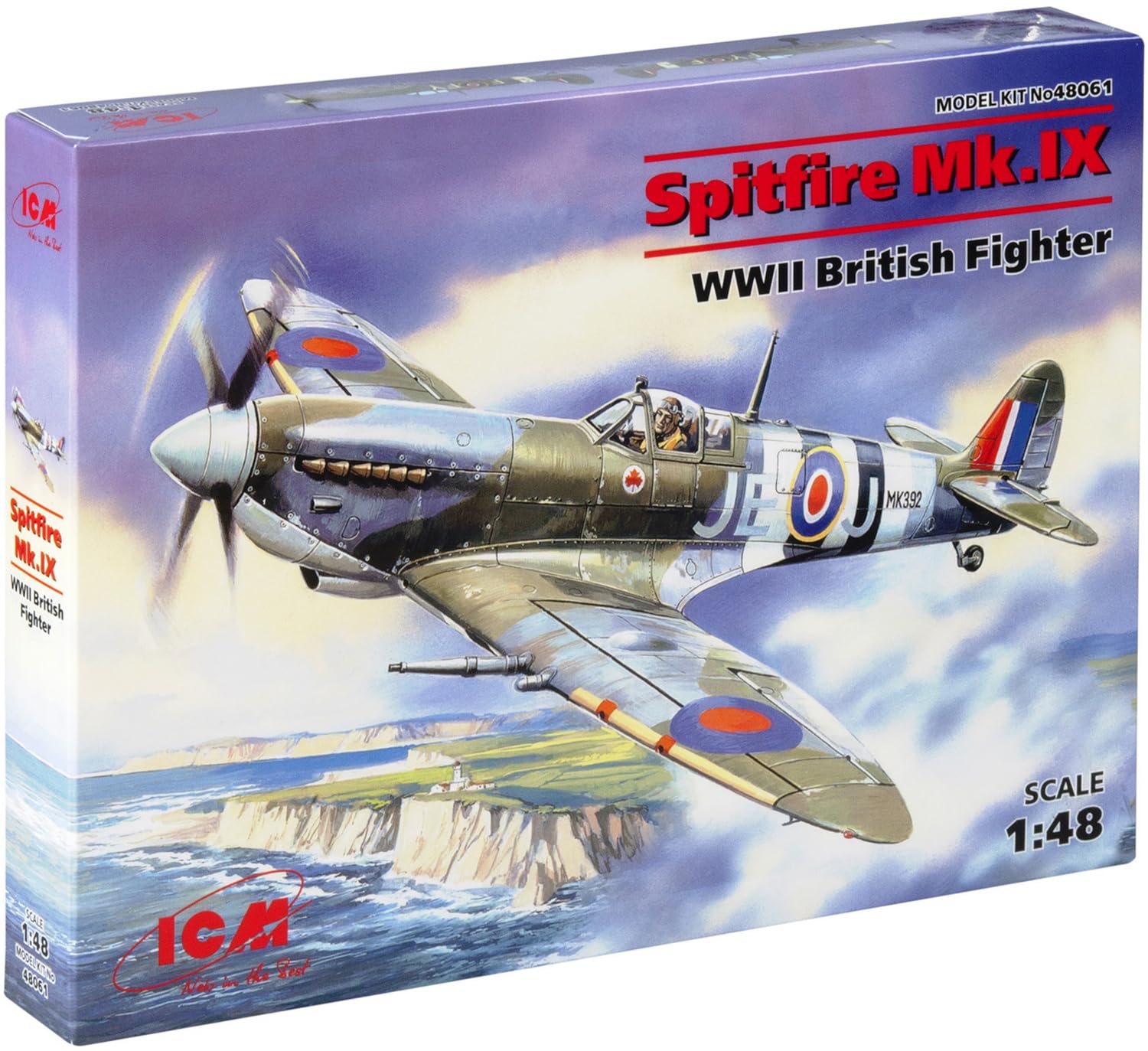 ICM 1:48 - Spitfire Mk.IX, WWII British Fighter, Grey