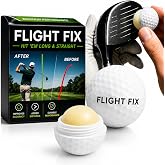 FlightFix Anti-Slice and Anti-Hook Golf Ball Compound Reduces Side Spin | Anti-Hook Formula, Self-Correcting Golf Aid, Longer Straighter Shots, Plastic Applicator