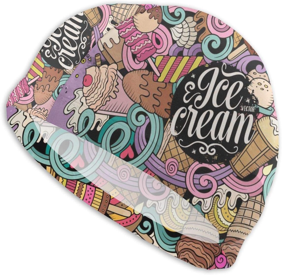 Lanswim Swim Cap for Women/Men，Waterproof Hair Swimming Caps Special Printed Adults Comfortable Fit Swimming Cap for Hummingbird Watercolor : Sports & Outdoors