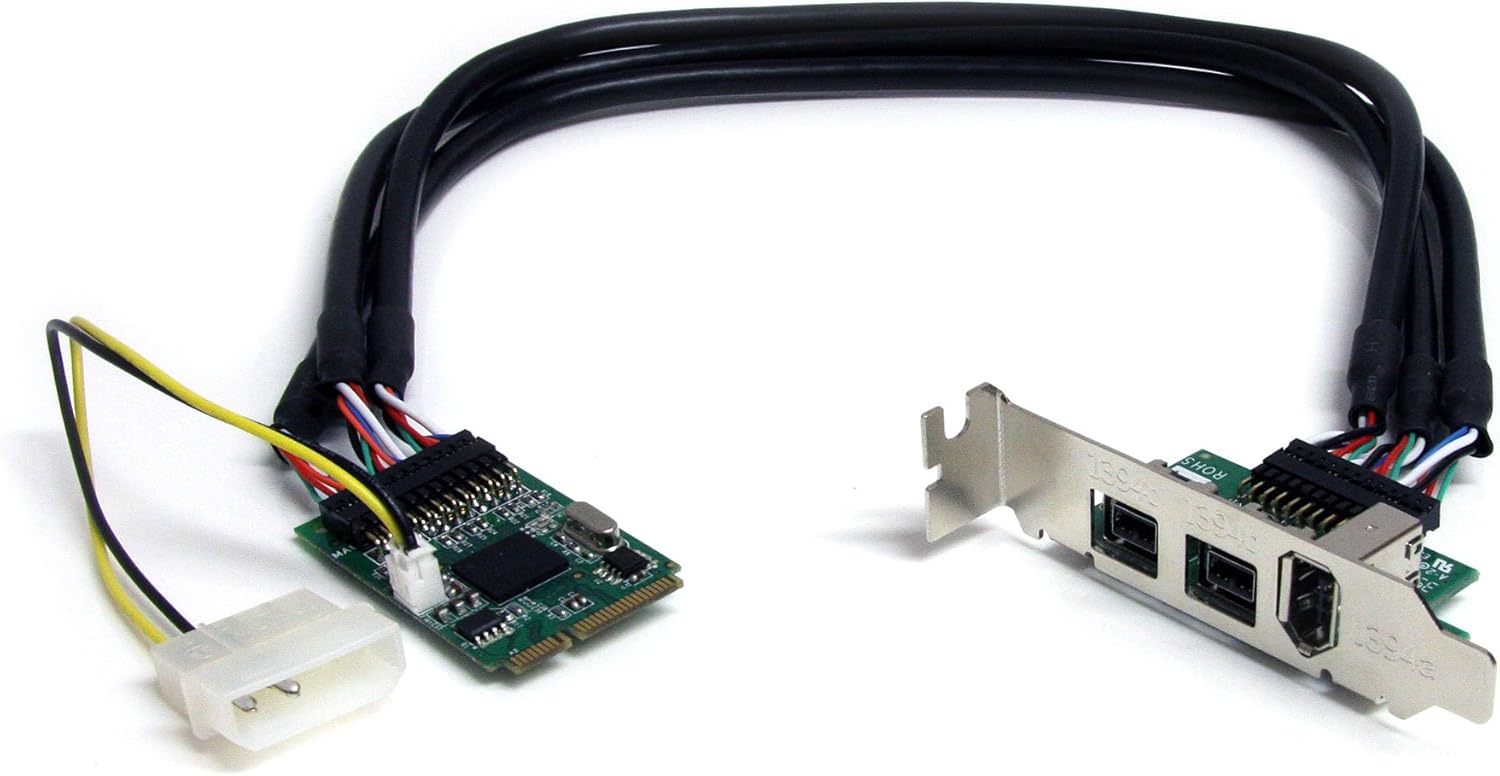 Carte FireWire Mini PCI Express 1394 2b 1a 3 ports Amazon