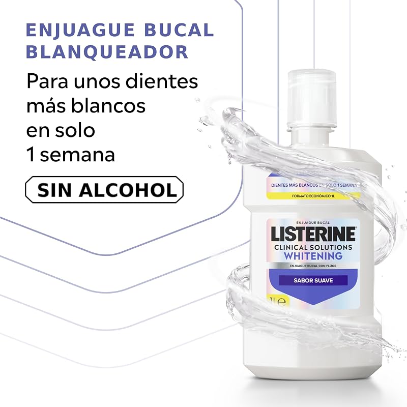 Clinical Solutions Whitening Enjuague Bucal Sin Alcohol Pack 2x1L