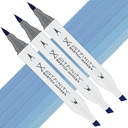 Artfinity Sketch Marker Sets - Set of 3 - Cerulean