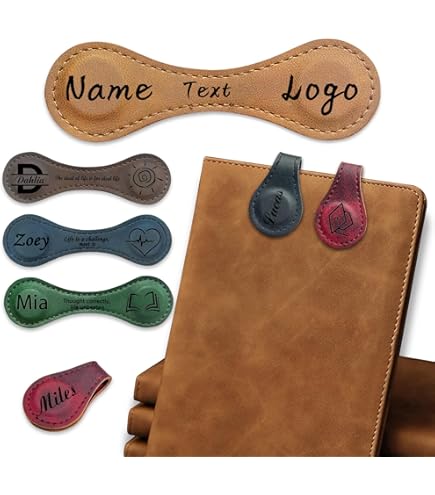 Marque-page Magnétique Personnalisé Avec Porte-stylo - En Cuir
