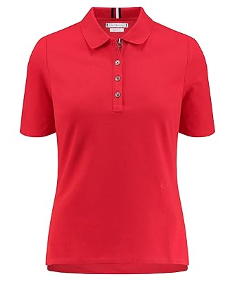 Tommy Hilfiger Damen Th Essential Regular Polo Ss Poloshirt