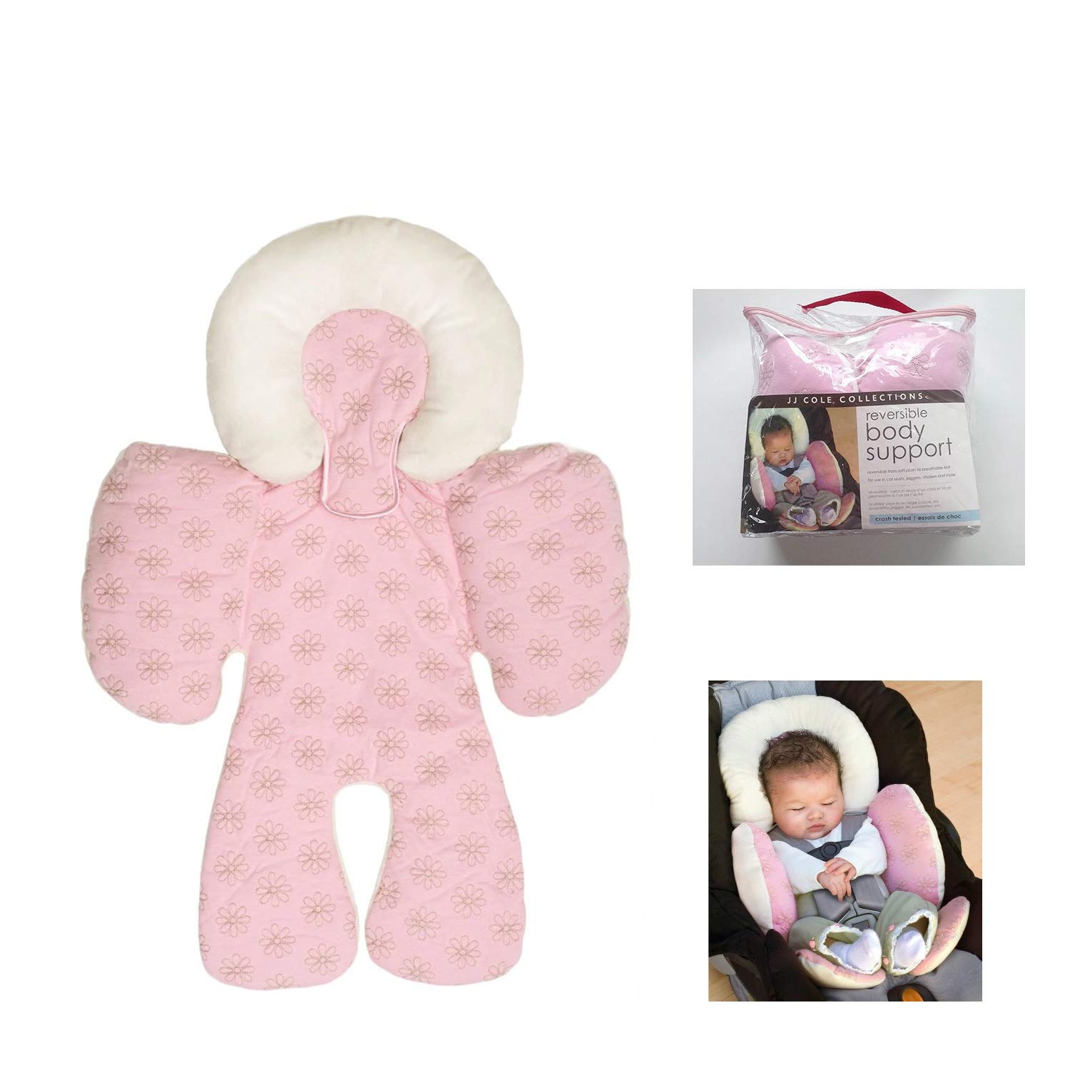 Reversible Car Seat Body Support, 2Piece Insert for Car