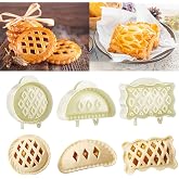 Classic Mini Hand Pie Molds Dough Press Pocket Pie Molds - One Press Hand Pie Maker for Halloween Christmas Various Themed Party Potluck (White)
