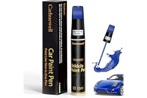 CARHUEWELL Blue Touch Up Paint for Cars, Auto Car Paint Touch Up Paint Pen for Deep Scratches, Car Scratch Repair Pen, Quick and Easy Solution to Repair Minor Automotive Scratches (Azure Shine Metallic)