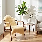 AceOrbit Beige Sheepskin Rug for Chair Sofa Couch Seat Cover Faux Fur Sheepskin Throw Pad Soft Fluffy Shaggy Living Room Bedroom Bedside Dorm Area Decor, Large Size (2 x 3.25 Ft)