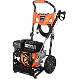 Genkins GPW3200 Gas Powered Foldable Pressure Washer 3200 PSI and 2.5 GPM, Soap Tank and Five Nozzle Set | Compact & Foldable