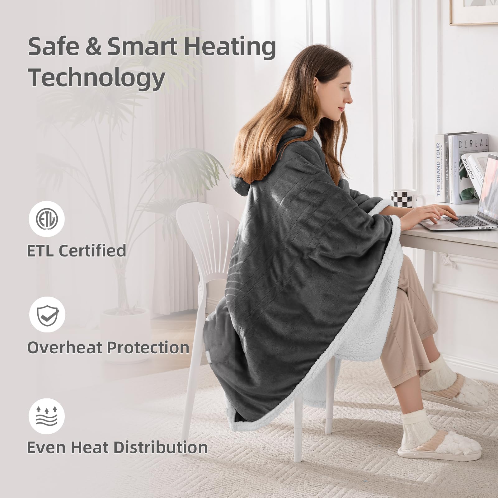 Heated Blanket Electric Throw