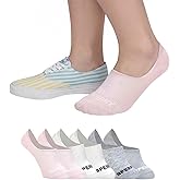 Sperry Women's 6-Pack Arch Hugger Liner Socks – No Show, Non-Slip, Cushioned, Invisible Socks for Women Sneaker, Low Cut