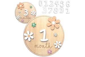 D-buy Baby Monthly Milestone, Baby Milestone Book, Boho Baby Birth Announcement Sign, Newborn Announcement Sign for Hospital 