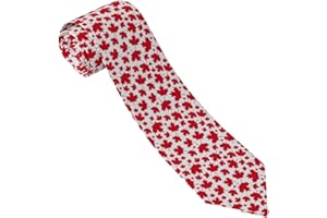 Canada Flag Men's Necktie Funny Ties - Classic & Stylish Ties for Business, Formal & Casual Wear