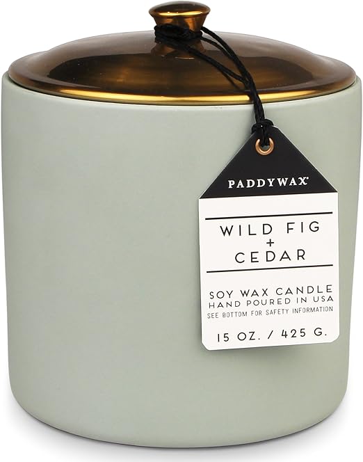 Paddywax Candles Scented Candle, Wild Fig + Cedar, 15Ounce Amazon.co