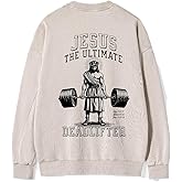 Guiding Cross Fall Oversized Crewneck Sweatshirt for Women Men Jesus The Ultimate