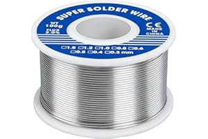 WELCAPAC High Purity Tin Lead Rosin Core Solder Wire for Electrical Soldering - 2% Solder Flux Content Solder Wire （Sn63-Pb37