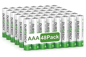 DURNERGY AAA Batteries 48 Pack, 10 Years Shelf Life, Triple AAA Batteries 1200mAh for Remote Control, Piles AAA, LR03 Alkaline