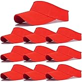 10 Pack Men Women Sun Visor Adjustable UV Protection Blank Sun Visor Hats Caps for Beach Pool Golf Tennis Sports