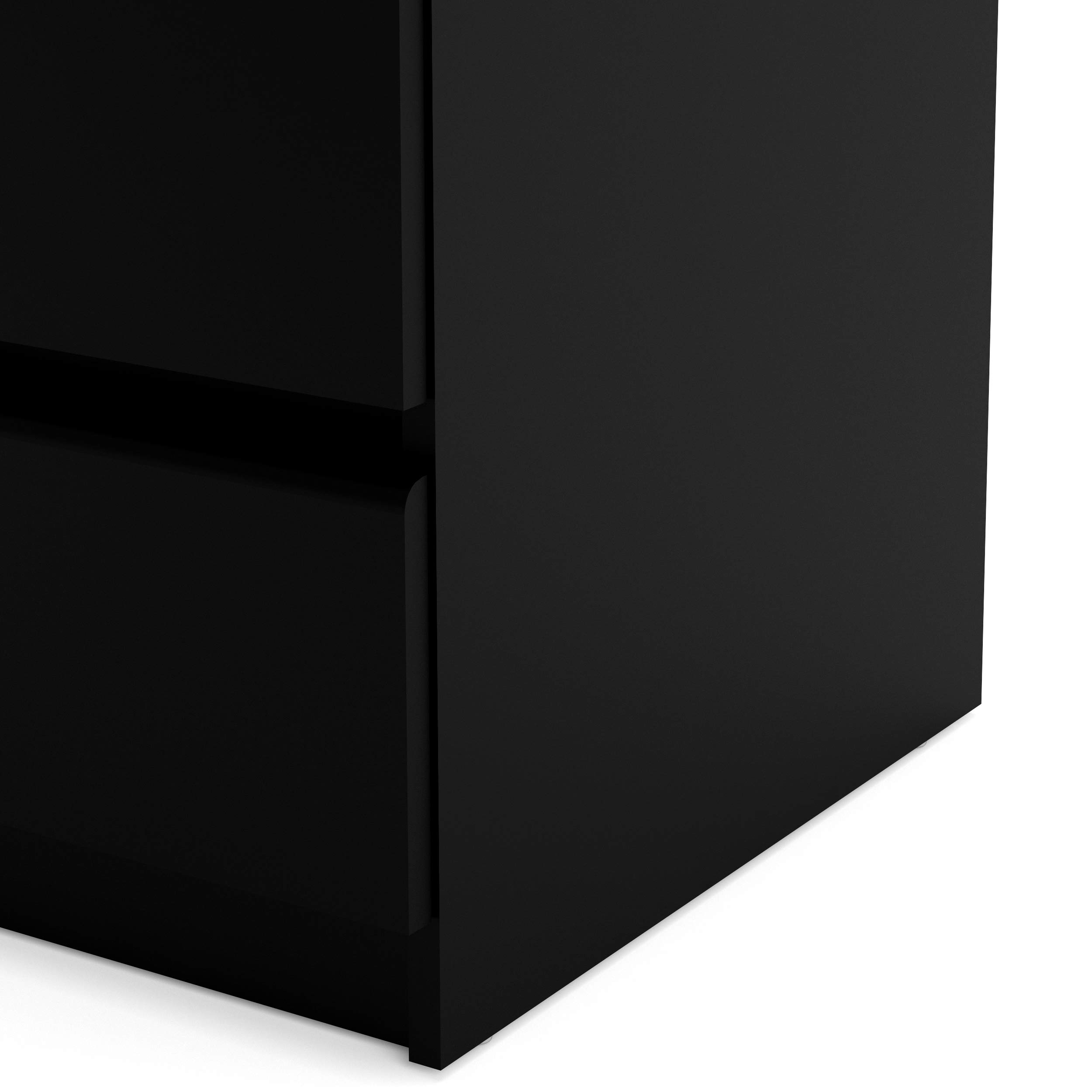 Tvilum 5 Drawer Chest, Black Matte