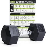 PhysKcal Hex Dumbbells Set 17.5kg Odourless Poly Coated 2.5-20kg