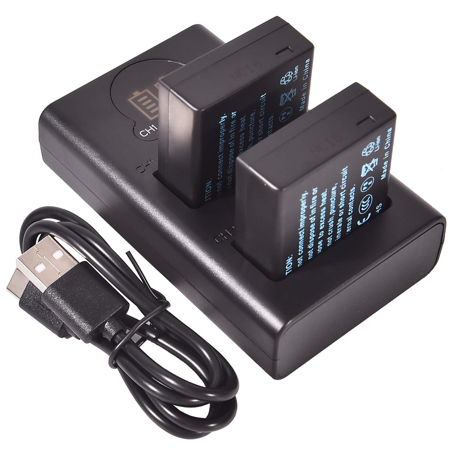 DSTE 2x DMW-BLE9 Replacement Battery + Dual USB Charger with LCD Display Compatible with DMW-BLE9E DMW-BLE9PP DMW-BLG10 and Panasonic Lumix DMC-GF3,DMC-GF3GK,DMC-GF5,DMC-GF6,DMC-GX7,DMC-LX100 Camera