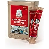 JungKwanJang Korean Red Ginseng Pure 100 - Panax Ginseng Powder Stick Supplements - Energy Boost & Immune Support - Vegan, Caffeine Free, Gluten Free & Non-GMO (Net Wt. 1.48 oz, 28 Sticks)