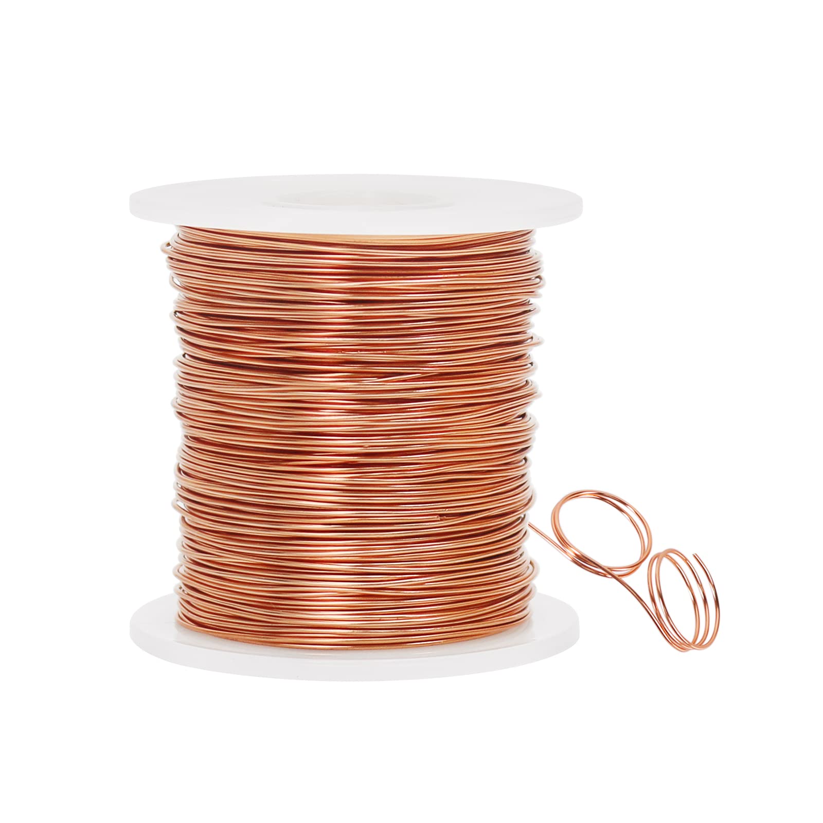 20 Gauge 0.8mm Aluminum Craft Wire for Jewellery Making, 328 Feet Bendable Metal Wire for Sculpting, Crafting, Modelling and Wrapping (Copper)