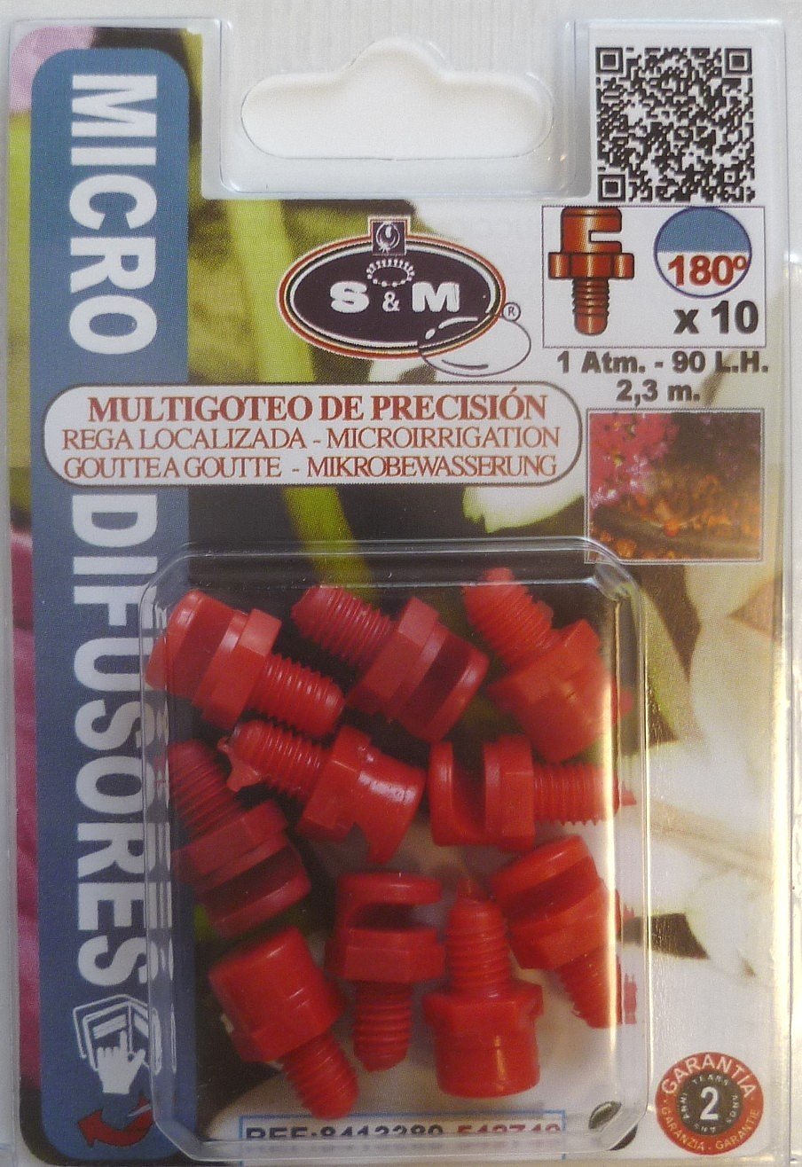 S&M s & m 542749 microdifusor 180º, Red