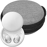 Geekria Shield Headphones Case Compatible with Soundcore Sleep A30/A10/A20 Wireless Bluetooth Earbuds Case, Replacement Hard Shell Travel Carrying Bag with Cable Storage (Grey)