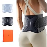 BSRSTAR Back Brace for Lower Back Pain Relief, Firm Support for Men &amp; Women | 3D Knitted Fabric,Ultra-Thin,Lumbar Pad,Herniated Disc,Sciatica,Strain,Scoliosis,Work,Heavy Lifting,Driving,Cycling,Gym