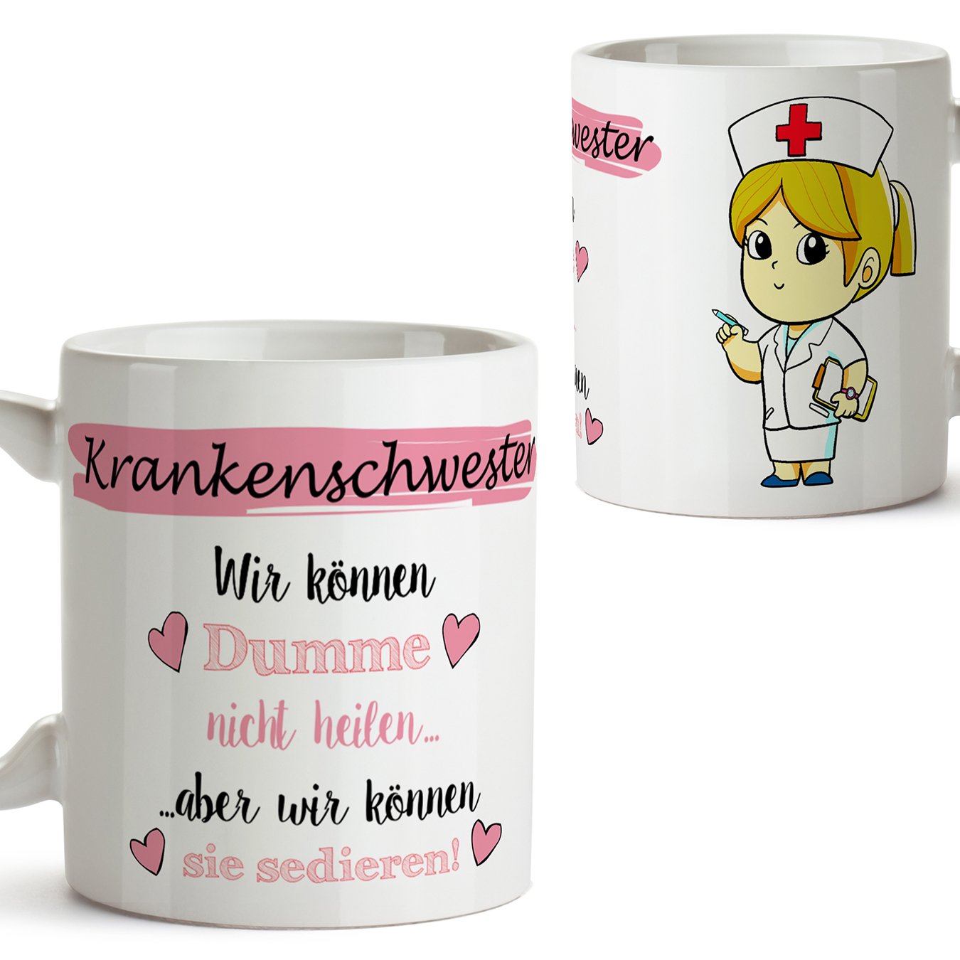 Coffee cup in German as a gift for mechanics - No damages that can not be fixed because I am the best mechanic in the world - 350 ml - Beautiful and fun drinks with sayings, to give ...