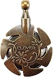 Clover Yarn Cutter Pendant Antique, Gold