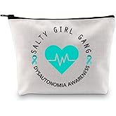 XYANFA Salty Girl Gang Pots Awareness Gift Pots Syndrome Warrior Gift Pots Medical Bag Dysautonomia Awareness Makeup Cosmetic Bag (SALTY GIRL GANG)