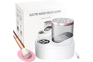 CASALETTO 2-in-1 Electric Makeup Brush Cleaner Machine-Makeup Brush Cleaner Portable Automatic USB Cosmetic Brushes Cleaner Tool for All Size Beauty Makeup Brush Set,Contour, Eyeshadow, Blush Brush