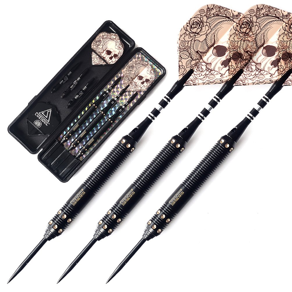 CUESOUL Professional Tungsten Steel Tip Dart Set - 85% Tungsten 22g/24g/26g Glory Series
