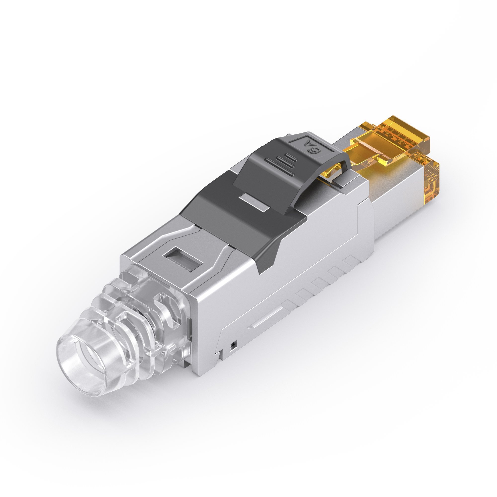 PureLink MCA030 Keystone RJ45 Field Connector Cat.6A for AWG23 to AWG26 Cable Clear