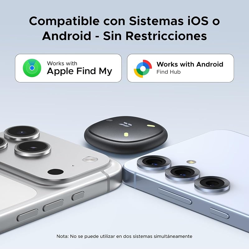 FineTrack Mini DUO 2 Finder iOS Find My et Android Find Hub 4 Peças