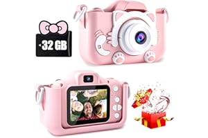 CIMELR Kids Camera Toys for 3 4 5 6 7 8 9 10 11 12 Year Old Boys/Girls, Kids Digital Camera for Toddler with Video, Christmas
