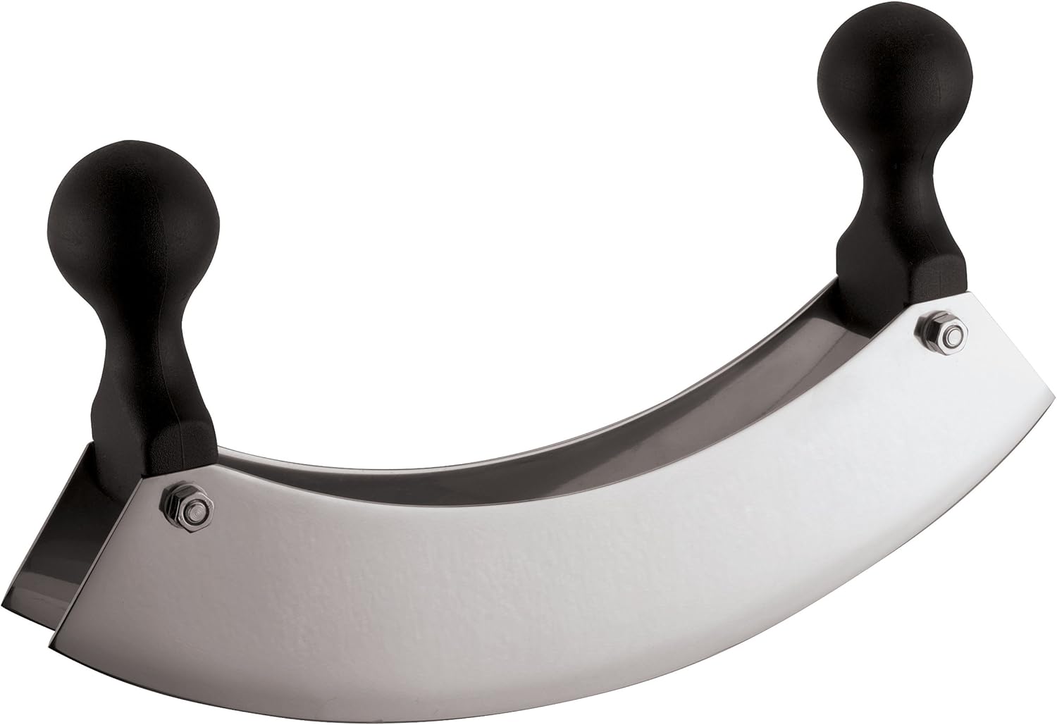 Paderno World Cuisine 51/2Inch StainlessSteel Double Blade Mezzaluna Slicers