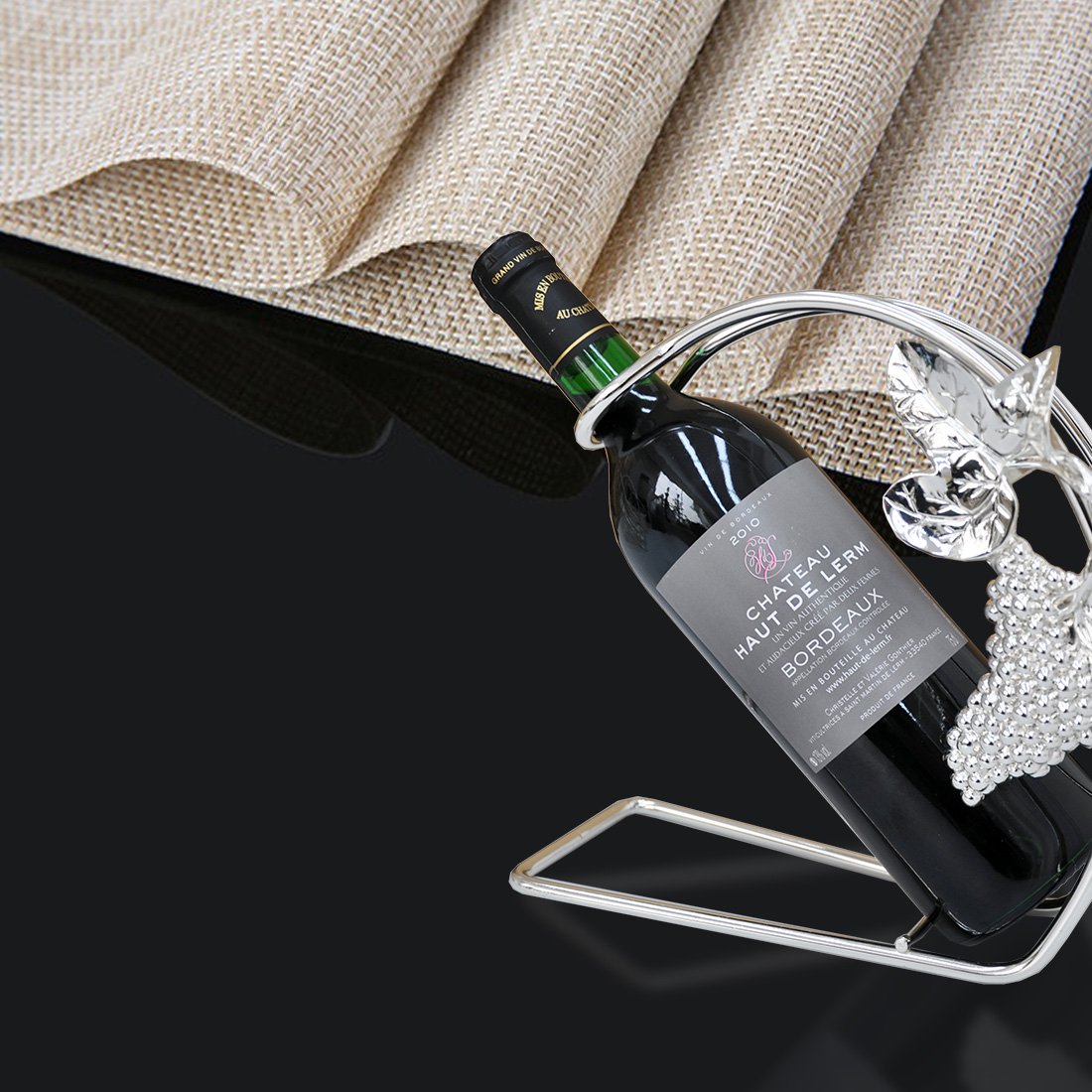 Placemat, Fashion European Style PVC Placemat Non-slip Insulation Placemat Washable Table Mats Set of 4 (Red)