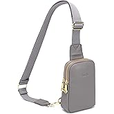 INICAT Leather Small Sling Bag Travel Crossbody Bags Women Gifts Cross Body Purses for Woman(Grey)