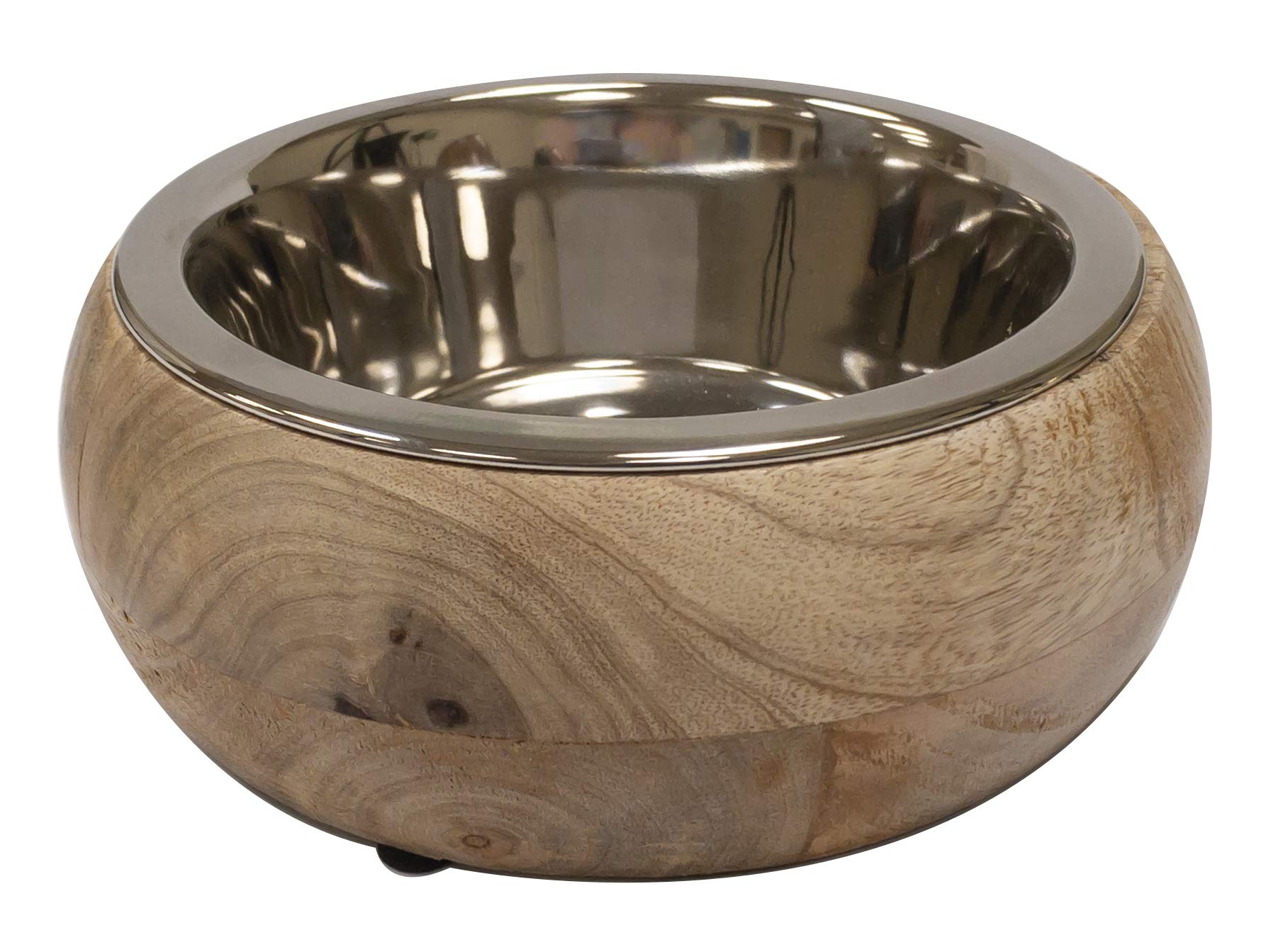 Croci Wood/Steel Bowl Gryfino 370ml