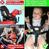 QOPAHI Anti Escape Car Seat Strap Baby Harness Chest Clip 2 Pack view 4