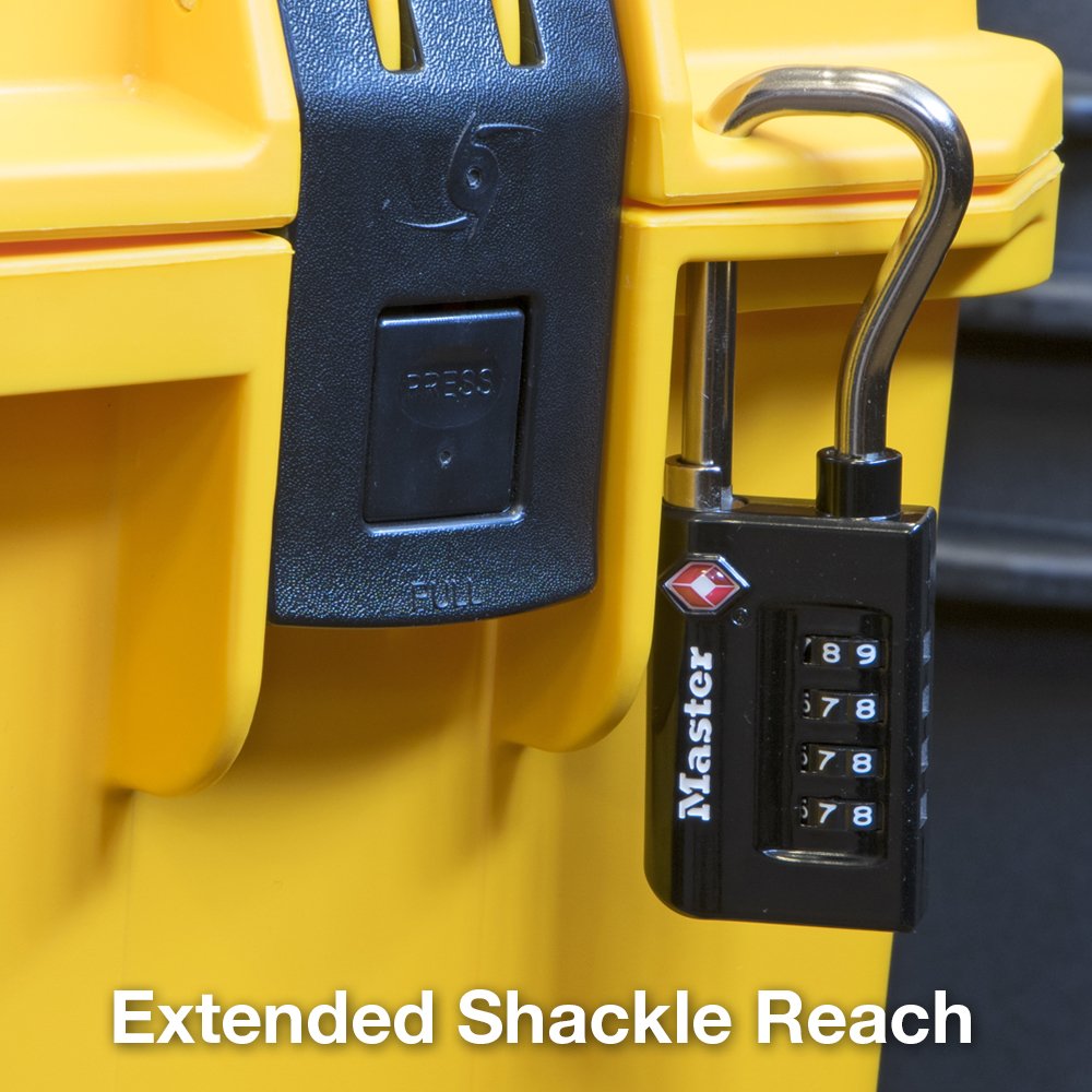 1-5//16 in 4696T Pack of 2 Wide Set Your Own Combination TSA Accepted Luggage Lock Master Lock Padlock