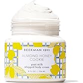 Beekman 1802 Whipped Body Cream – Moisturizes & Softens Skin with Goat Milk, Mango Seed Butter & Vitamin E – 8 oz – Almond Honey Cookie