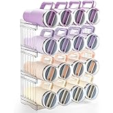 Gracenal Upgraded Larger Tumbler Organizer for Stanley Cup 40 oz with Handle, Kitchen Storage for Stanley Cup Accessories, Pantry Organizers and Storage for Tumbler Mug Cup Gifts (Larger-16-bottle)