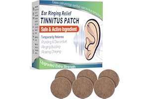 Xshows Tinnitus Relief for Ringing Ears, Natural Herbal Tinnitus Relief Patches Improve Hearing & Boost Blood,24 PCS