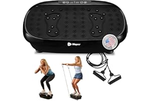 Lifepro Vibration Plate Exercise Machine with Magnetic Acupoints - Full Body Vibration Platform for Beginners and Recovery - Ideal Lymphatic Drainage Massager for Muscle Toning and Overall Fitness