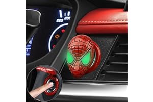 EPOCHHIKE Push to Start Button Cover, Engine Start Stop Button Cover, Motorcycle Ignition Key Switch Cover, Start Stop Button Cover Decoration DIY Car or Motorcycle Interior Decor (Spider-Red)